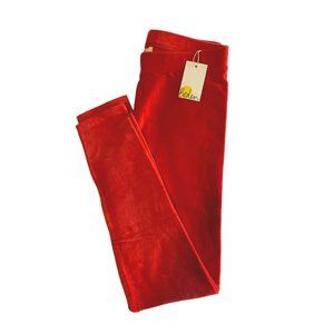 Mini Boden Red Velvet Leggings Sz 11-12Y